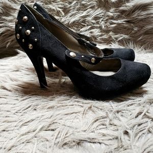 Black Candies studded heels